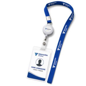 Cordão Porta Crachá Retrátil Personalizado