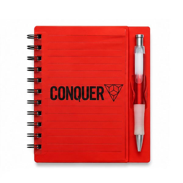 Caderno com Caneta