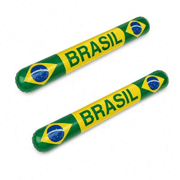 Bate Bate Inflável Torcedor Brasil Copa Do Mundo Kit Com 2