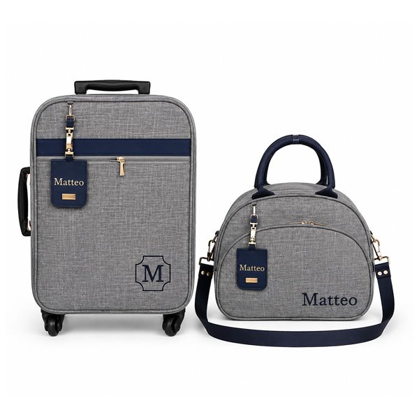 Kit Personalizado Mala De Rodinhas E Bolsa Passeio Grande