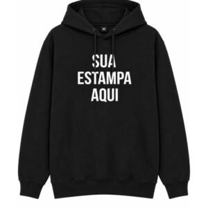 Moletom Blusa Personalizado Sua Ideia Logo Estampa Foto