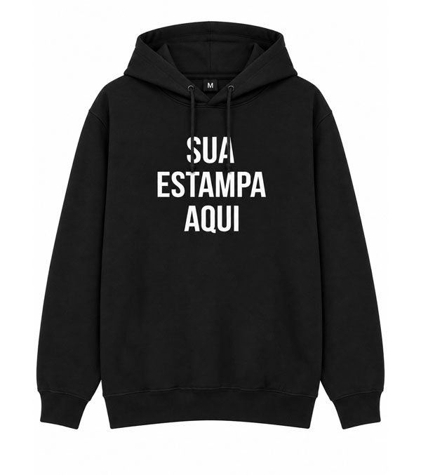 Moletom Blusa Personalizado Sua Ideia Logo Estampa Foto