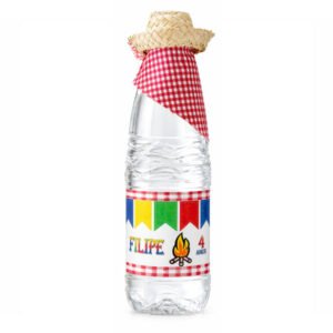 Água Personalizada Com Mini Chapéu de Palha