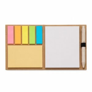 Bloco ecológico de anotações com post it