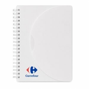 Bloco personalizado com capa plástica