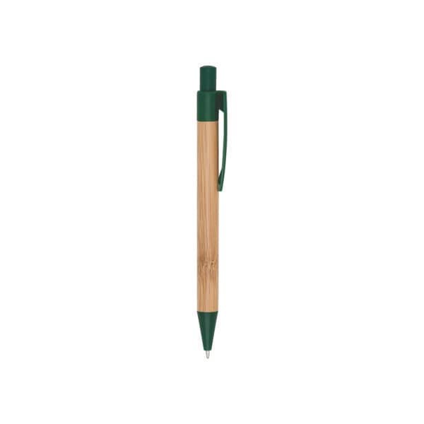 Caneta de Bambu Ecológica com Detalhes Plásticos