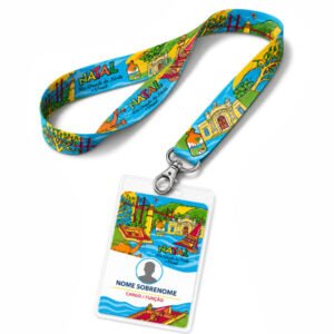 Cordão Para Crachá Personalizado Natal