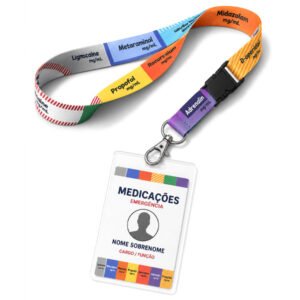 Cordão Para Crachá Personalizado Santos