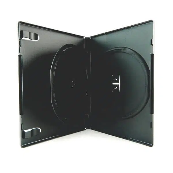 Porta Dvd Duplo Box Preto 14mm | Ninja Brindes