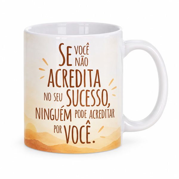 Caneca Cerâmica com Frase