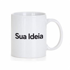 Caneca Reta Branca 300ml