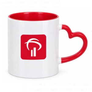 Caneca de Porcelana Coração